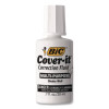 Cover-It Correction Fluid, Brush Tip Applicator, 20 Ml Bottle, 144/Carton