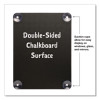Window Chalkboard, Black Surface, 10.5 x 14