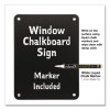 Window Chalkboard, Black Surface, 10.5 x 14