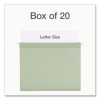 Ready-Tab Reinforced Hanging File Folders, Letter Size, 1/3-Cut Tabs, Sage Green, 20/Box