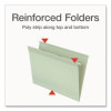 Ready-Tab Reinforced Hanging File Folders, Letter Size, 1/3-Cut Tabs, Sage Green, 20/Box