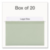 Ready-Tab Reinforced Hanging File Folders, Legal Size, 1/6-Cut Tabs, Sage Green, 20/Box