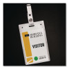 Heavy-Duty Badge Holders, Vertical, 2.25 x 3.5 Holder, Clear, 50/Box