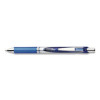 Energel Rtx Deluxe Gel Pen, Retractable, Medium 0.7 Mm, Blue Ink, Silver/Blue Barrel, Dozen