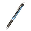 Energel Rtx Deluxe Gel Pen, Retractable, Fine 0.5 Mm, Black Ink, Black/Blue Barrel, Dozen