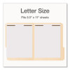 Heavy-Duty Fastener Folder, 1/3-Cut Tab: Assorted, Expands 0.75", 2 Fasteners, Letter Size, Manila, 50/Box