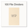File Backs, Legal Size, Manila, 100/Box