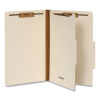 Manila Top Tab Classification Folders, 2/5-Cut Tab, Expands 1.75", 1 Divider, 4 Fasteners, Legal Size, Manila, 10/Box