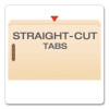 Manila Fastener Folders, Reinforced Straight Tab, 2 Fasteners, Legal Size, Manila, 50/Box