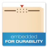 Manila Fastener Folders, Reinforced Straight Tab, 2 Fasteners, Legal Size, Manila, 50/Box