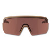 Skullerz Aegir Color Enhancing Safety Glasses, Matte Desert Half Frame, High Contrast Bronze Shade 3 Vlt Single Lens