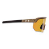 Skullerz Aegir Color Enhancing Safety Glasses, Matte Desert Half Frame, Mirrored High Contrast Yellow Single Lens