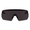 Skullerz Aegir Color Enhancing Anti-Scratch Anti-Fog Safety Glasses, Matte Black Half Frame, High Contrast Smoke Single Lens