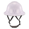 Skullerz 8963 Full Brim Class E Safety Helmet, 6-Point Standard Ratchet Suspension, One Size Fits Most (6.5 To 8), White