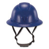 Skullerz 8963 Full Brim Class E Safety Helmet, 6-Point Standard Ratchet Suspension, One Size Fits Most (6.5 To 8), Blue