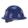 Skullerz 8964 Full Brim Class C Safety Helmet, Vented, 6-Point Standard Ratchet Suspension, One Size Fits Most, Blue