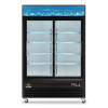Nexel Merchandiser Refrigerator, 45 Cu Ft, Black