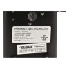 Portable Heater, 1,500 W, 5.31 x 7.12 x 4.93, Black