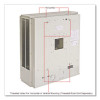 Unit Heater Horizontal Or Vertical Downflow, Multi-Watt, 7,500/10,000 W, 19 x 8.5 x 21.44, White