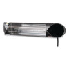 Infrared Patio Heater With Remote Control, 1,500 W, 35.38 x 5.13 x 3.5, Black