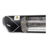 Infrared Patio Heater With Remote Control, 1,500 W, 35.38 x 5.13 x 3.5, Black