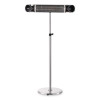 Infrared Patio Heater Free Standing With Remote Control, 1,500 W, 35.38 x 5.13 x 42 To 82, Black