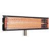 Infrared Patio Heater Free Standing With Remote Control, 1,500 W, 35.38 x 5.13 x 42 To 82, Black