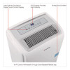 Portable Dehumidifier With Pump And Wi-Fi, 9.62 x 11.62 x 19.87, White