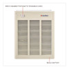 Fan Forced Wall Heater With Enclosed Motor, 4,000 W, 15.75 x 5 x 19.25, White