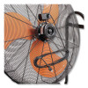 Portable Tilt Blower Drum Fan, 36", Black/Orange