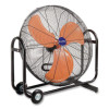 Portable Tilt Blower Drum Fan, 36", 2 Speeds, Black/Orange