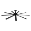 Industrial Ceiling Fan, 72", 6 Speeds, 9,400 Cfm, Black