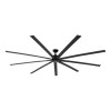 Industrial Ceiling Fan, 96", 6 Speeds, 10,500 Cfm, Black