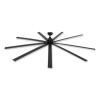 Industrial Ceiling Fan, 96", 6 Speeds, 10,500 Cfm, Black