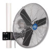 Oscillating Fan, Pole Or Column Mount, 24", 4,050 Cfm, 1/4 Hp