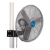 Deluxe Oscillating Fan, Pole Or Column Mount, 24", 4,660 Cfm, 1/2 Hp
