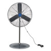 Oscillating Pedestal Fan, 30", 3 Speeds, Gray