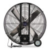 Portable Drum Blower Fan, 42", Black