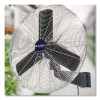 Oscillating Wall Mount Fan, 30", 3 Speeds, Black