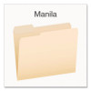 Earthwise By Pendaflex 100% Recycled Manila File Folder, 1/3-Cut Tabs: Assorted, Letter Size, 0.75" Expansion, Manila, 100/Bx