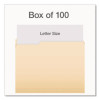Earthwise By Pendaflex 100% Recycled Manila File Folder, 1/3-Cut Tabs: Assorted, Letter Size, 0.75" Expansion, Manila, 100/Bx