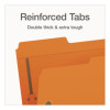 Colored Top Tab Fastener Folders, 1/3-Cut Tab: Assorted, Expands 0.75", 2 Fasteners, Letter Size, Orange, 50/Box