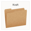 Kraft File Folders, 1/3-Cut Tabs: Assorted, Letter Size, 0.75" Expansion, Kraft, 50/Box