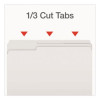 Double-Ply Reinforced Top Tab Colored File Folders, 1/3-Cut Tabs: Assorted, Legal, 0.75" Expansion, White, 100/Box