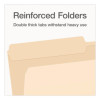 Manila File Folders, 1/2-Cut Tabs: Assorted, Legal Size, 0.75" Expansion, Manila, 100/Box
