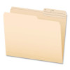 Manila File Folders, 2/5-Cut Tabs: Right, Letter Size, 0.75" Expansion, Manila, 100/Box