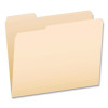 Manila File Folders, 1/3-Cut Tabs: Assorted, Letter, 0.75" Expansion, Manila, 100/Box