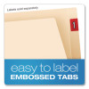 Manila End Tab Folders, Straight Tabs, Legal Size, Manila, 100/Box