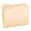 Reinforced Top File Folders, 1/3-Cut Tabs: Left Position, Letter Size, Manila, 100/Box