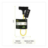 Portable Tri-Tap With Gfci, 3 Outlets, 2 Ft Cord, Yellow